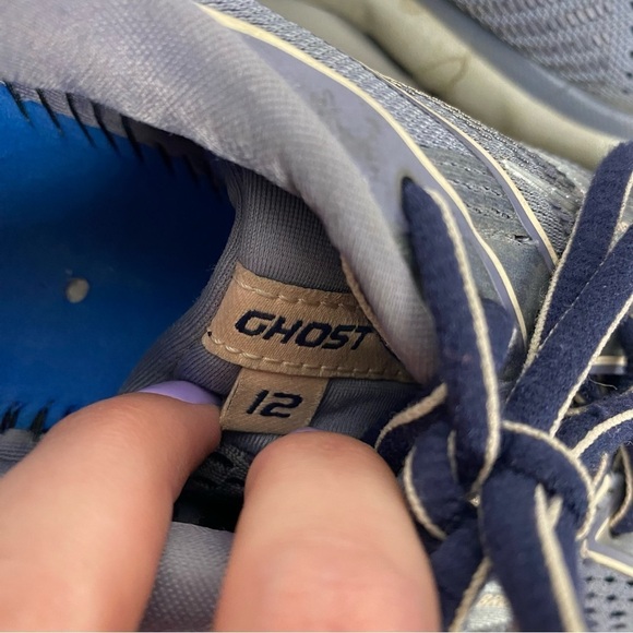 Brooks Ghost 12 purple grey athletic sneakers athletic running - Picture 6 of 8